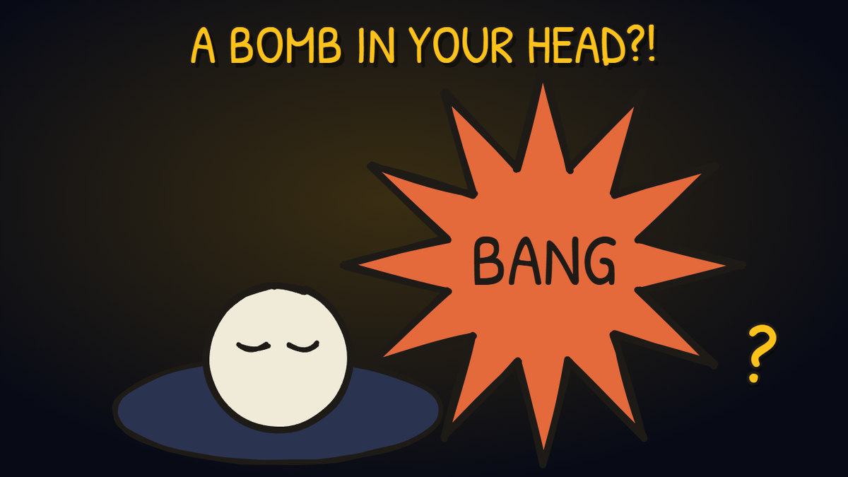 Munchrd illustration for: Why do some people hear a loud bang that isn't there?