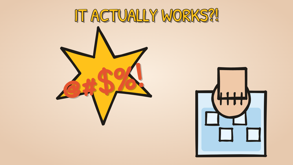 Munchrd illustration for: Why does swearing actually reduce pain?