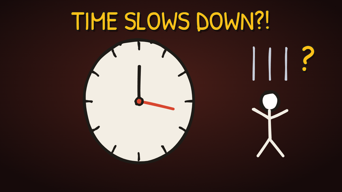 Munchrd illustration for: Why does time slow down in a crash?